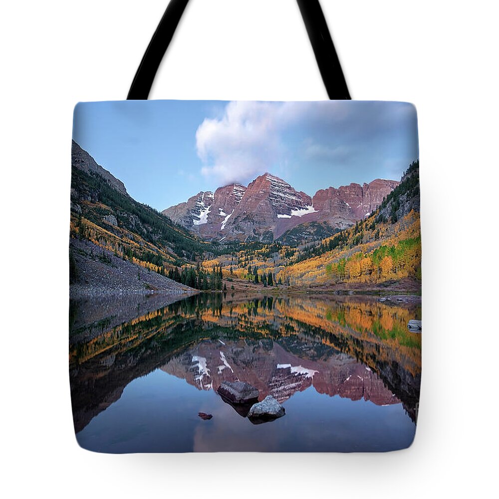 Maroon Bells Tote Bag featuring the photograph Rocky Top by Jim Garrison