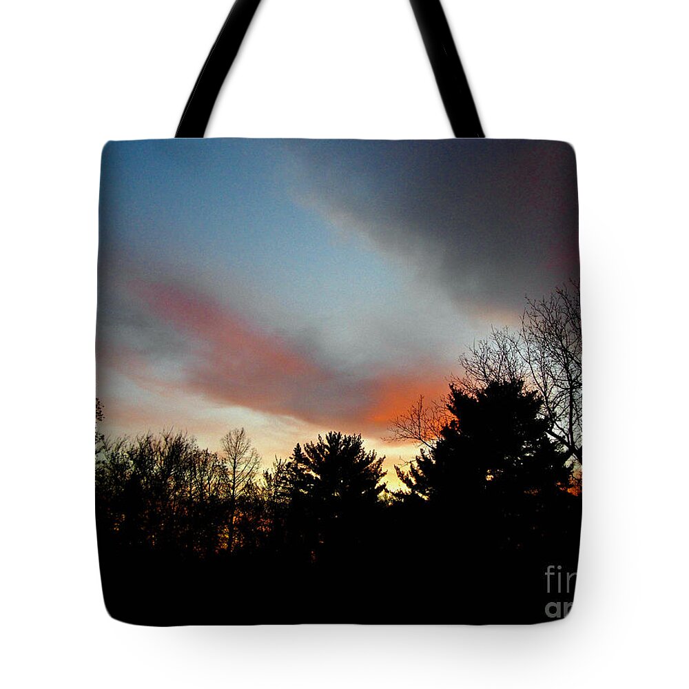 Landscape Tote Bag featuring the photograph Rolling Clouds Sunrise by Frank J Casella