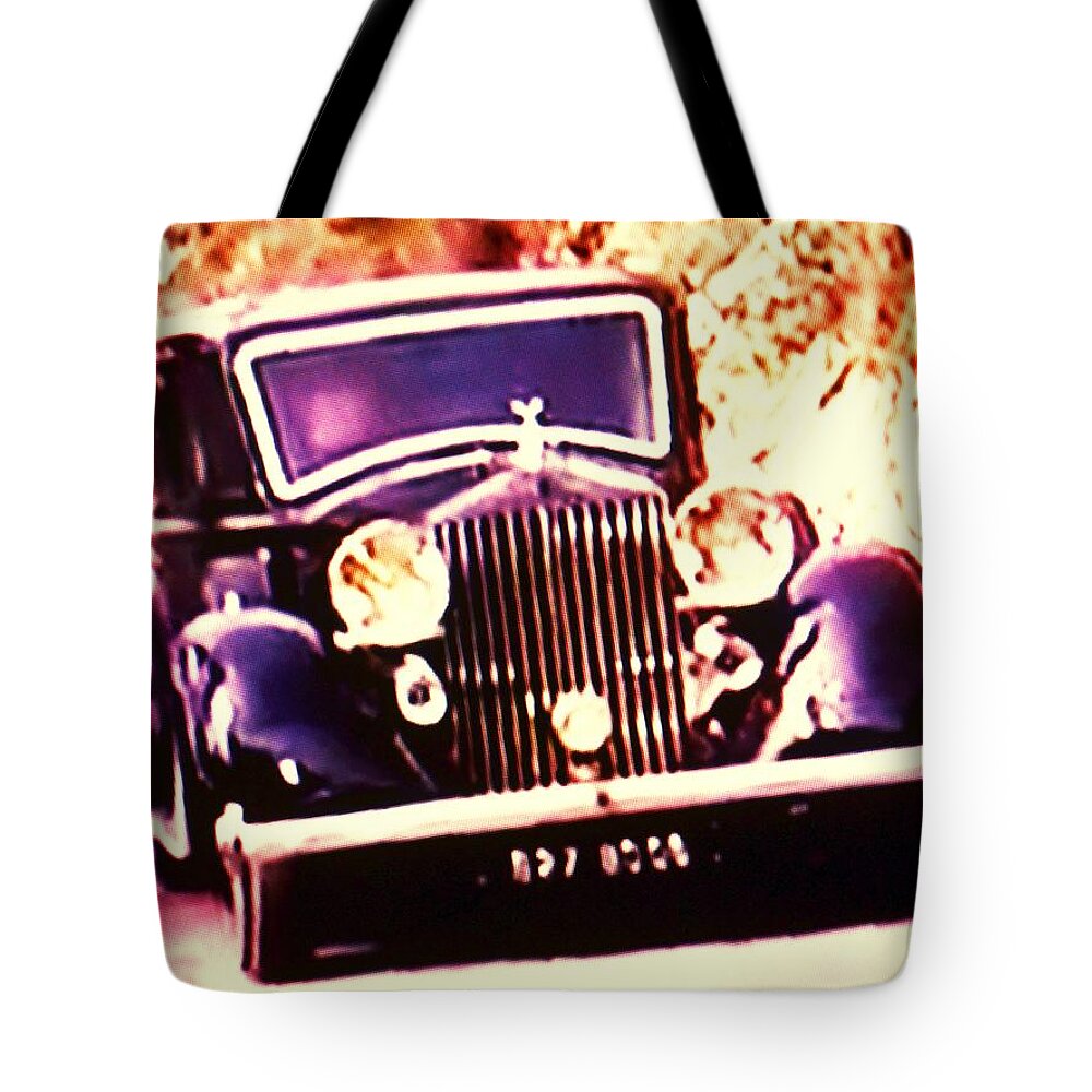 Cars Tote Bag featuring the photograph Rolls by Dietmar Scherf