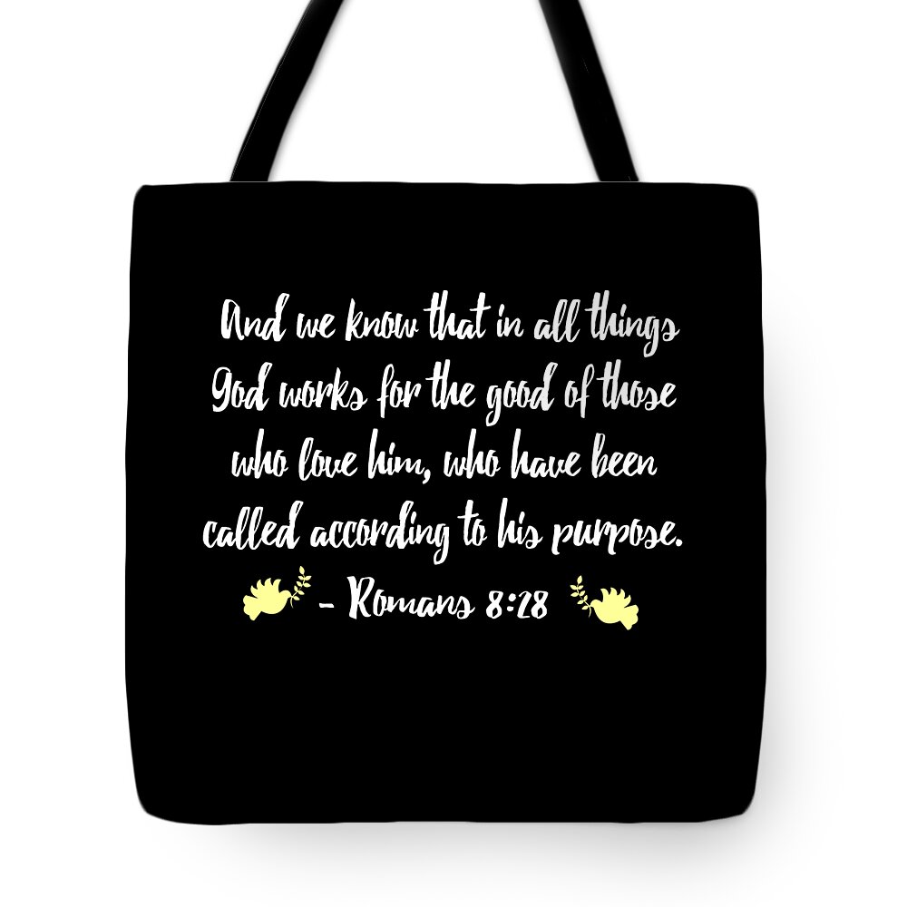 Funny Tote Bag featuring the digital art Romans 828 by Flippin Sweet Gear