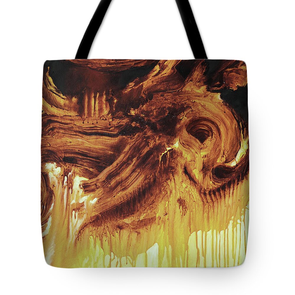 Roots Tote Bag featuring the painting Roots of Life by Sv Bell