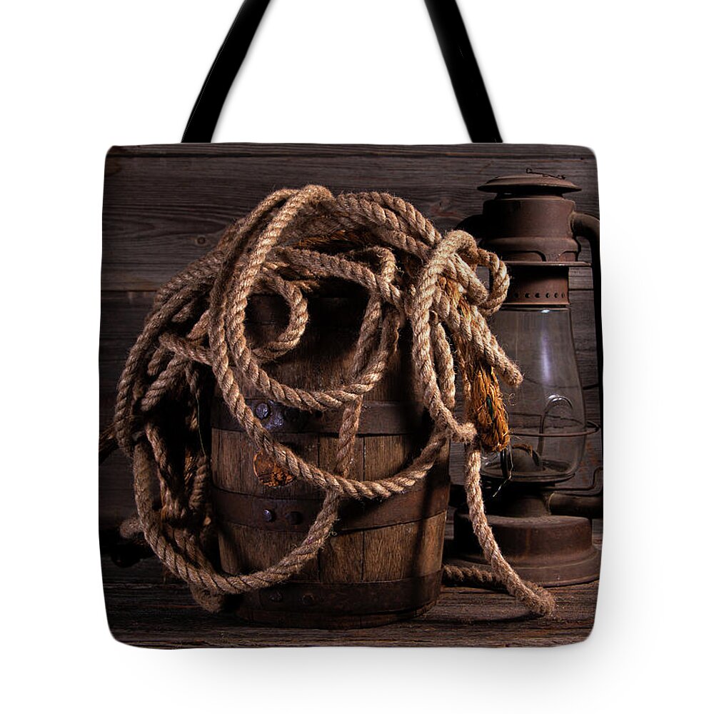 Twine Tote Bag featuring the photograph Rope Jumble Still Life by Tom Mc Nemar