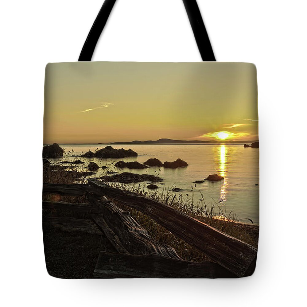 Rosario Tote Bag featuring the photograph Rosario Park Sunset by Tony Locke