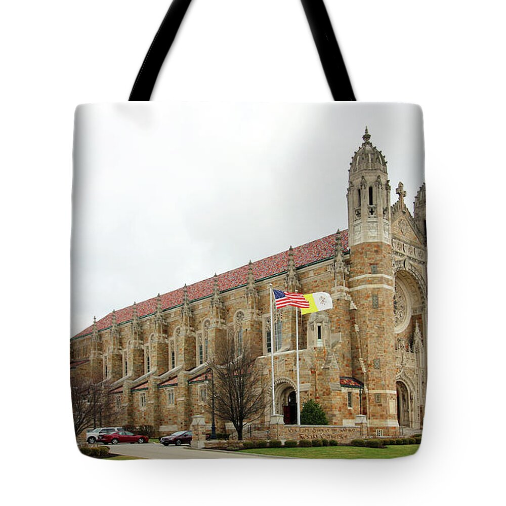 Our Tote Bag featuring the photograph Rosary Cathedral Toledo Ohio 0039 by Jack Schultz