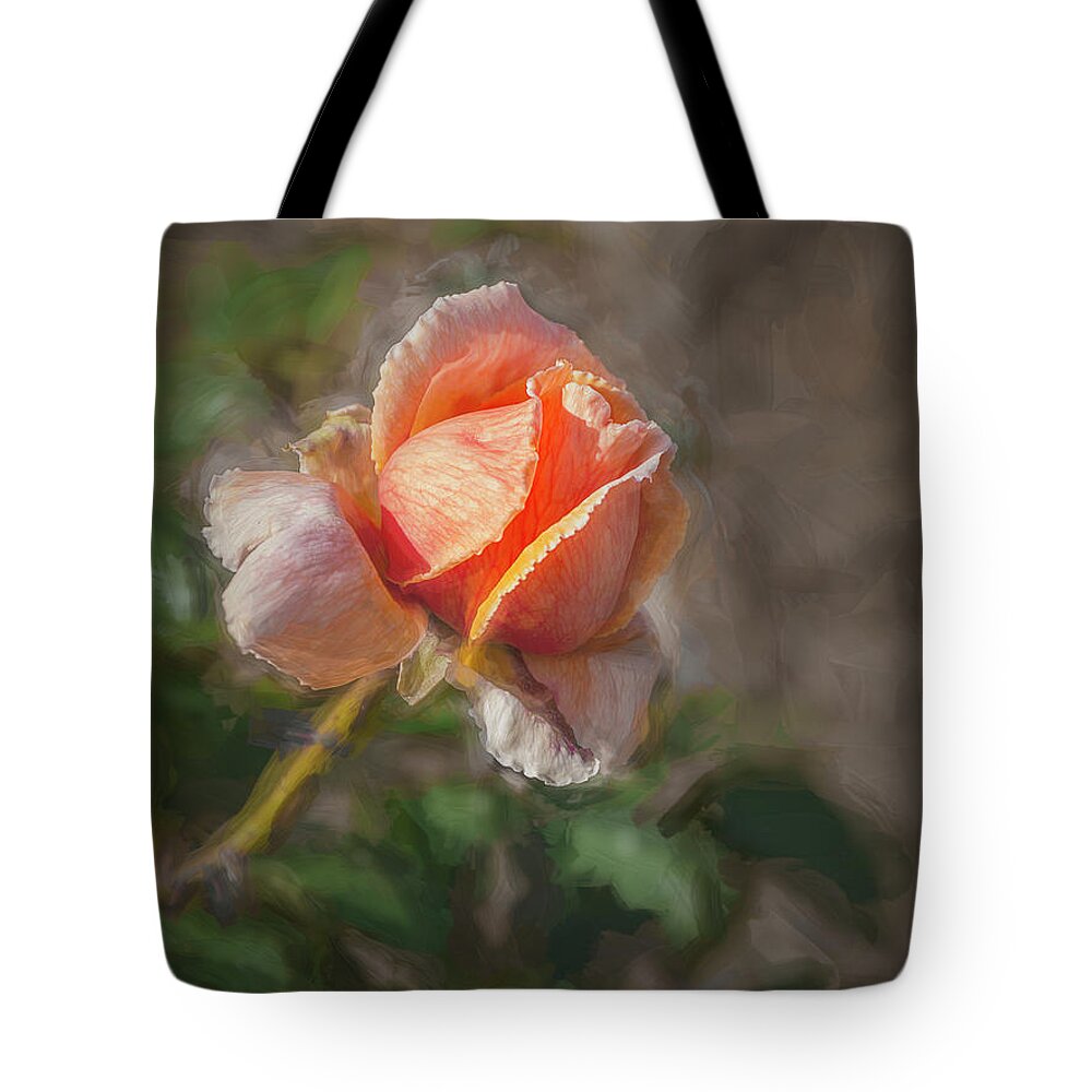 Rose Tote Bag featuring the photograph Rose Impression 2 by Elaine Teague