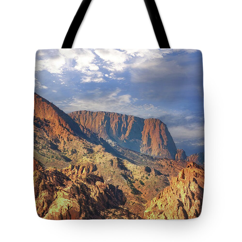 Rough Desert Hike Tote Bag featuring the photograph Rough Desert Hike D by Frank Wilson