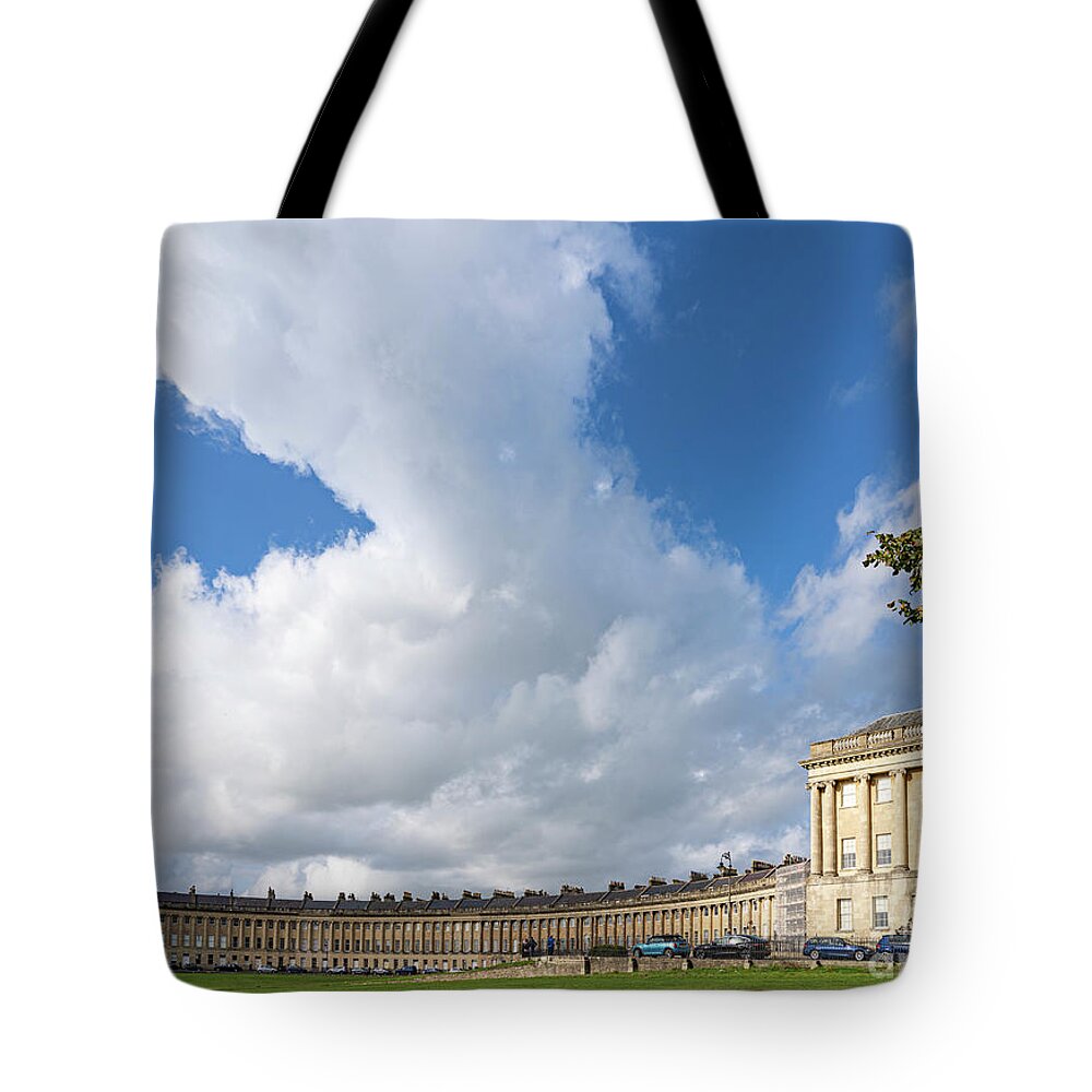 Wayne Moran Photograpy Tote Bag featuring the photograph Royal Crescent Bath England by Wayne Moran