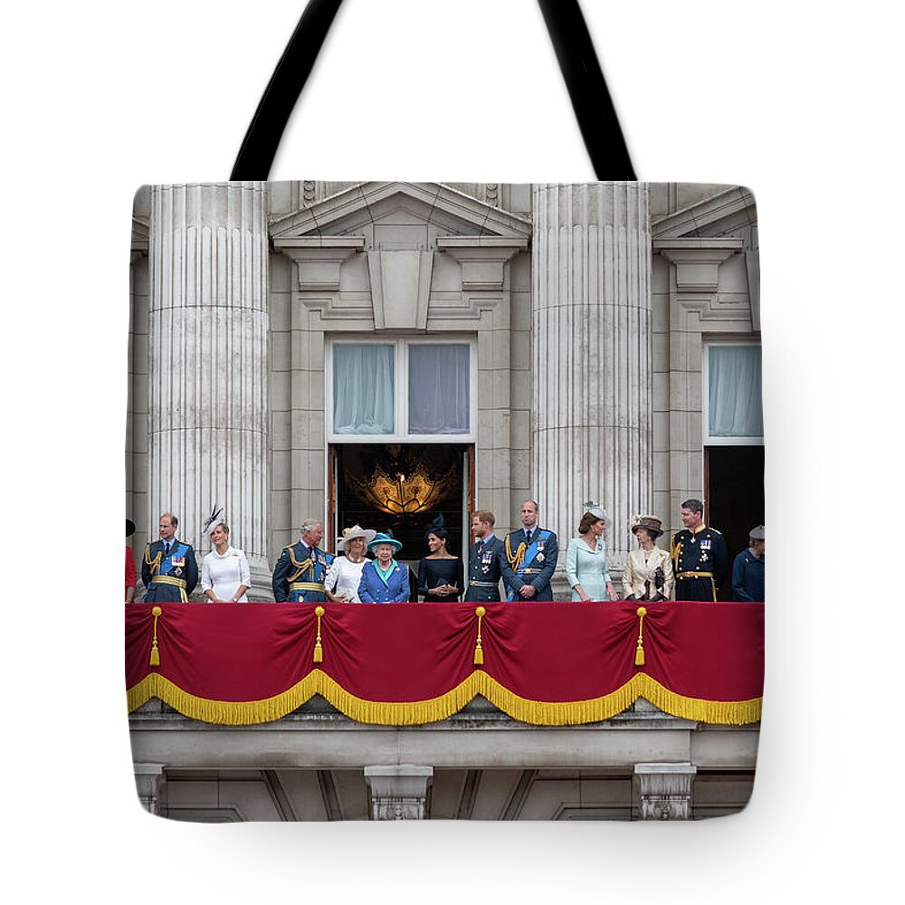 Raf Tote Bag featuring the photograph Royal Family for RAF 100 by Andrew Lalchan