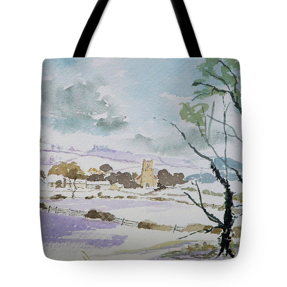 Church Tote Bag featuring the painting Rural Parish by Rob Hemphill