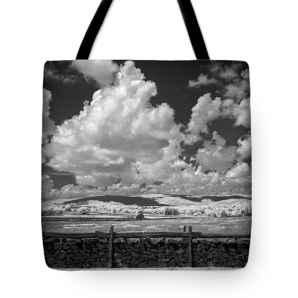 Clouds Tote Bag featuring the photograph Rural Solitude by Norman Reid
