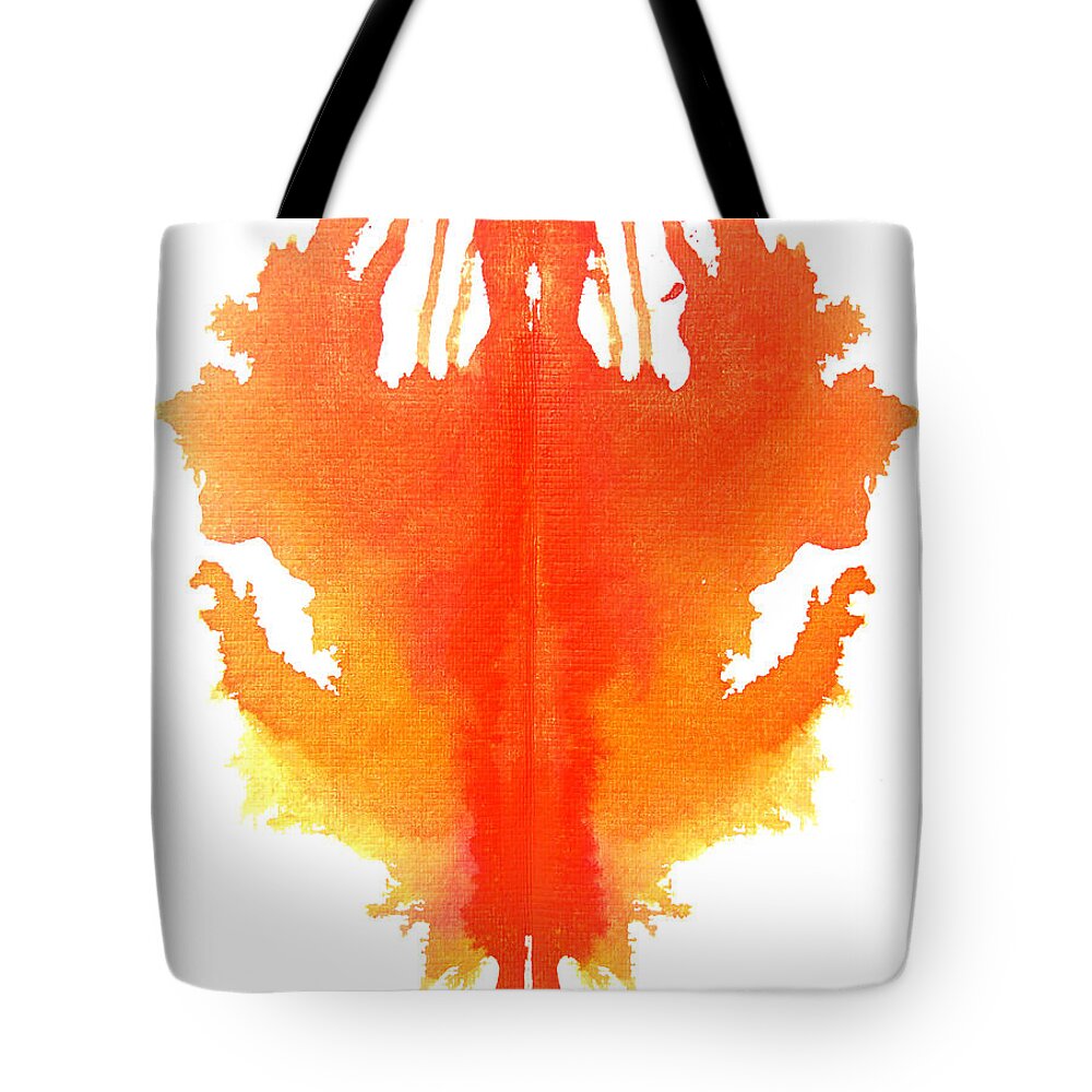 Abstract Tote Bag featuring the painting Sacral by Stephenie Zagorski