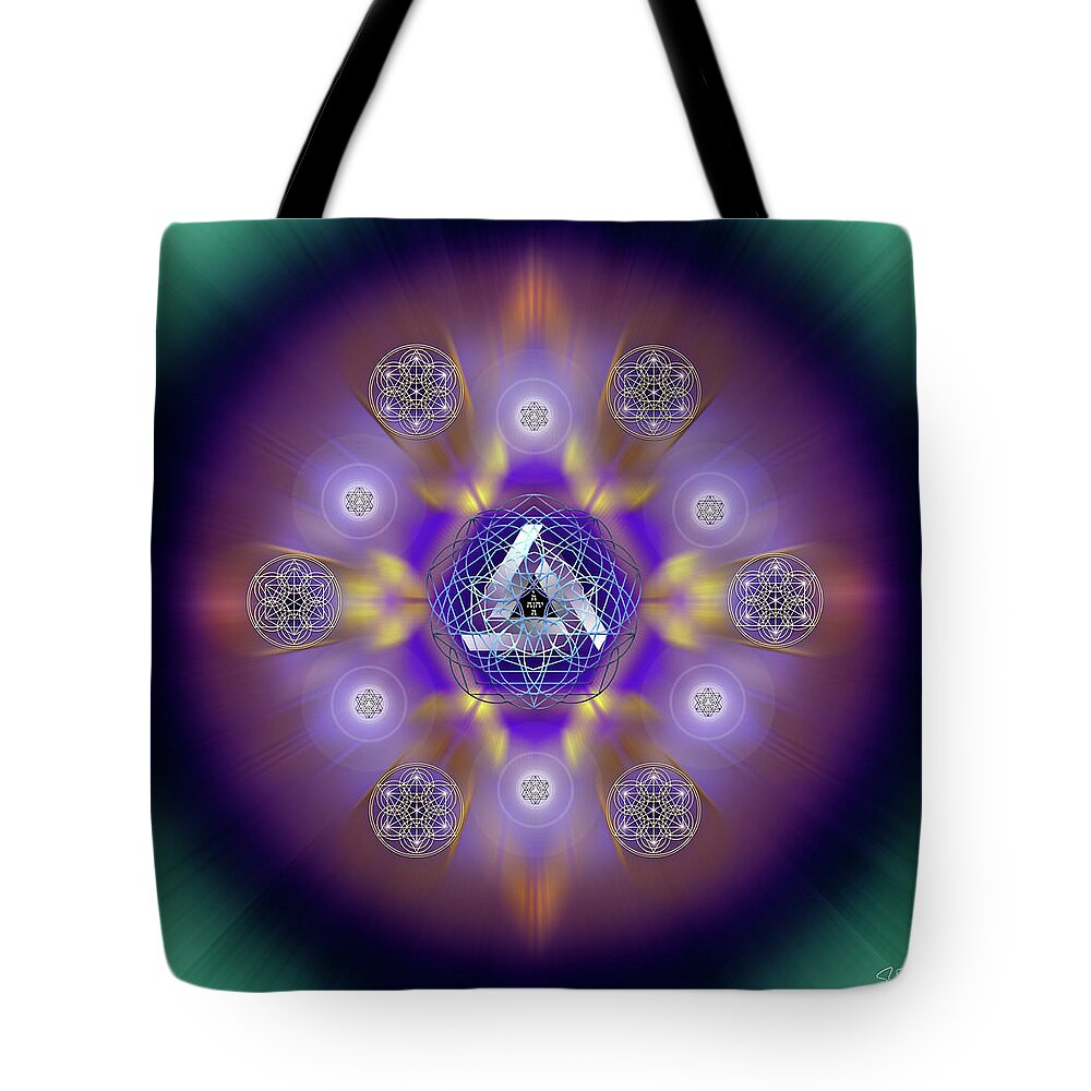 Endre Tote Bag featuring the photograph Sacred Geometry 795 by Endre Balogh