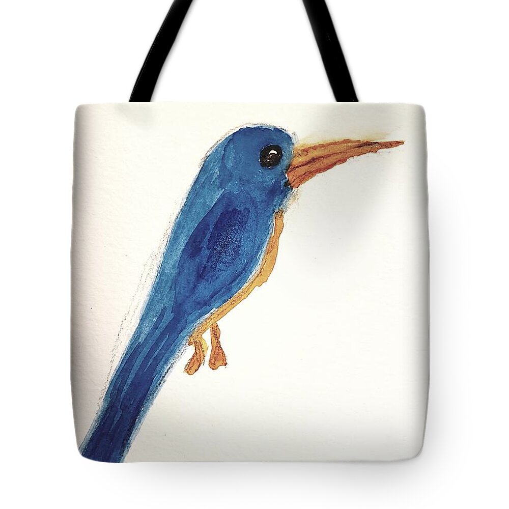  Tote Bag featuring the painting Sacred Hummingbird by Margaret Welsh Willowsilk