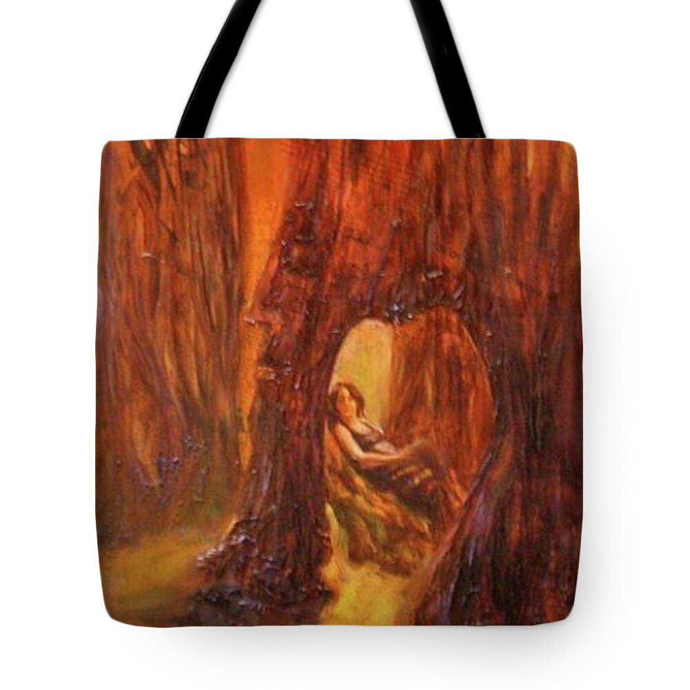 Masks Tote Bag featuring the mixed media Sacred Temple by Sofanya White