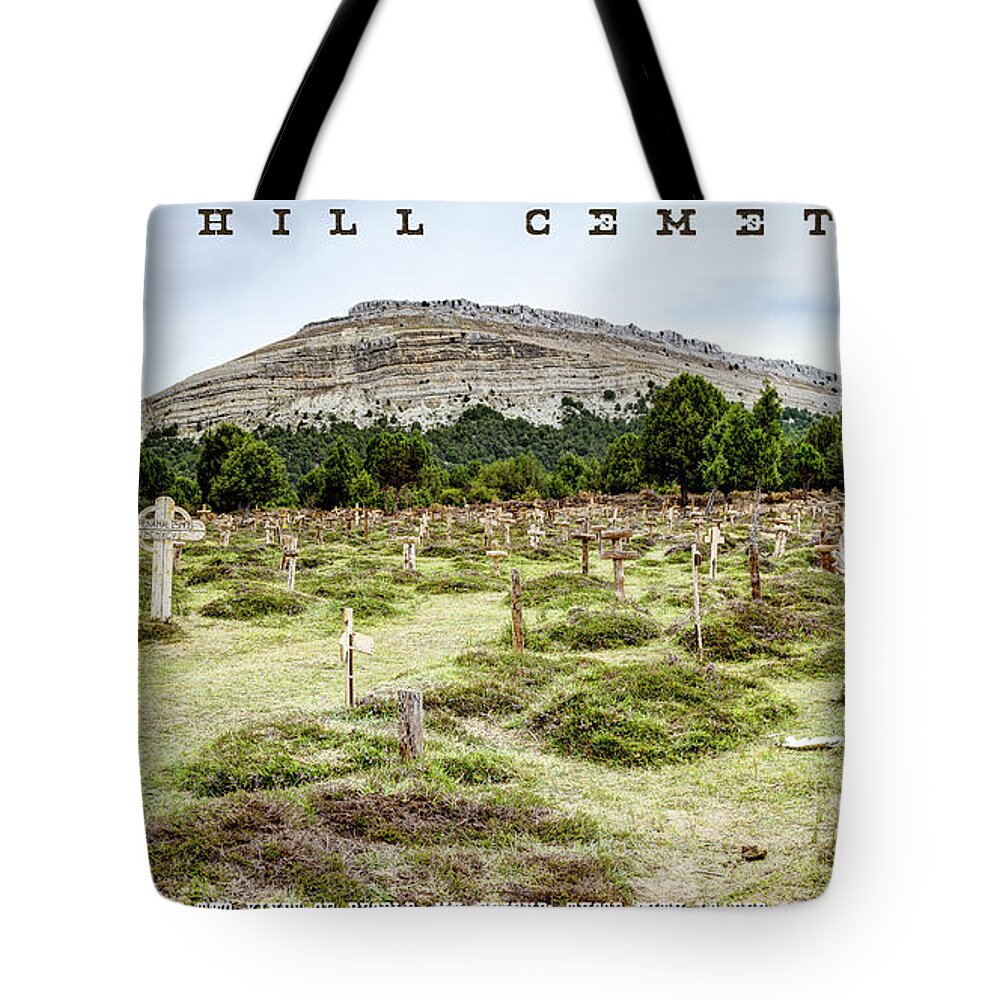Sad Hill Cemetery Tote Bag featuring the photograph Sad Hill Cemetery Panorama by Weston Westmoreland