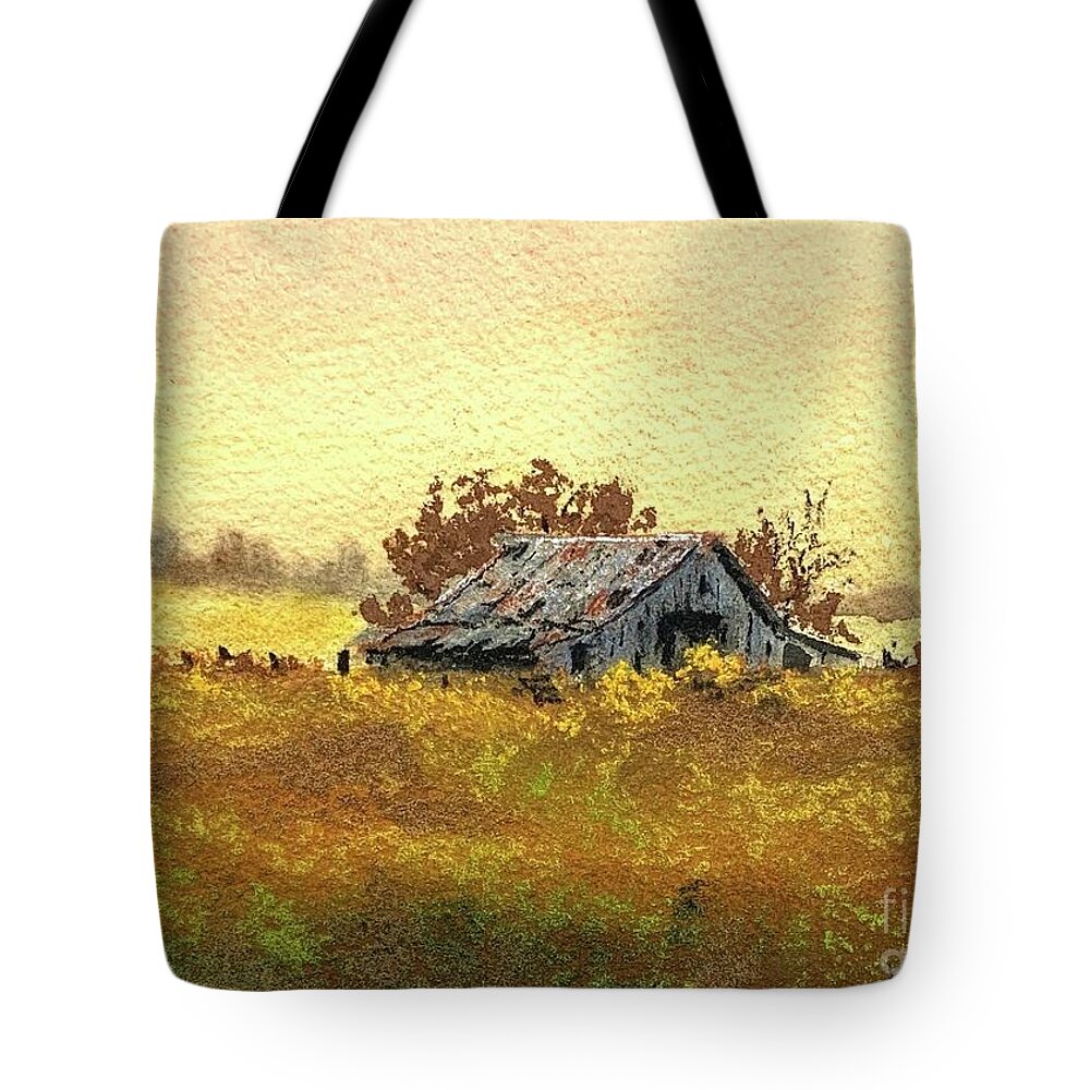Watercolor Tote Bag featuring the painting Sad by William Renzulli
