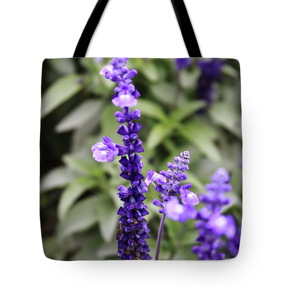 China Tote Bag featuring the photograph Sage Flowers by Tanya Owens