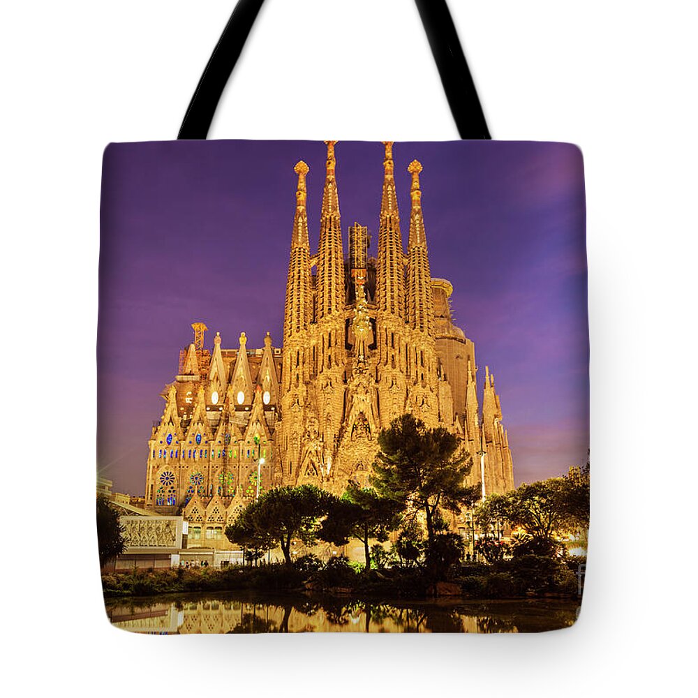 Gaudi Barcelona Tote Bag featuring the photograph Sagrada Familia cathedral, Barcelona by Neale And Judith Clark