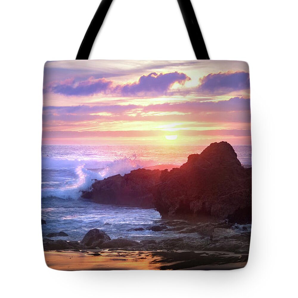 Sagres Sunset Tote Bag featuring the photograph Sagres Sunset by Rebecca Herranen