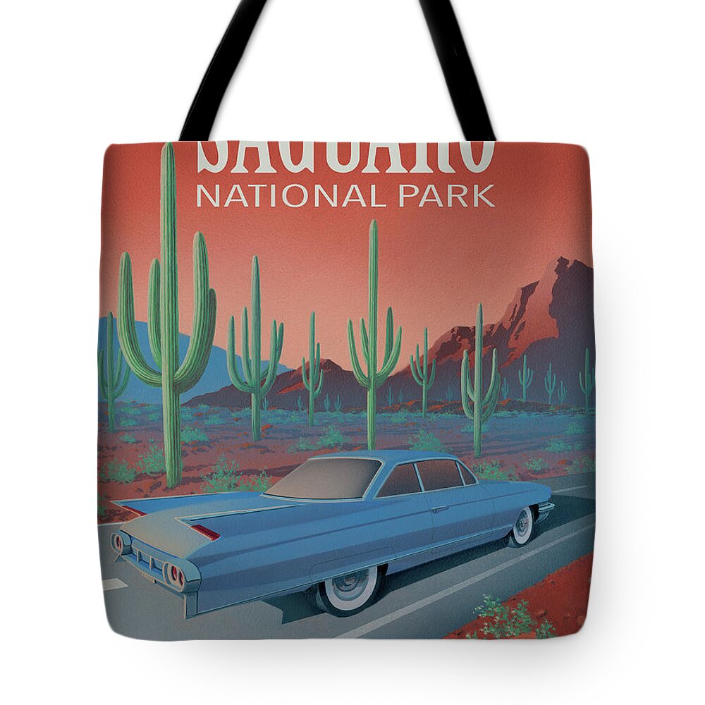Saguaro National Park Tote Bags