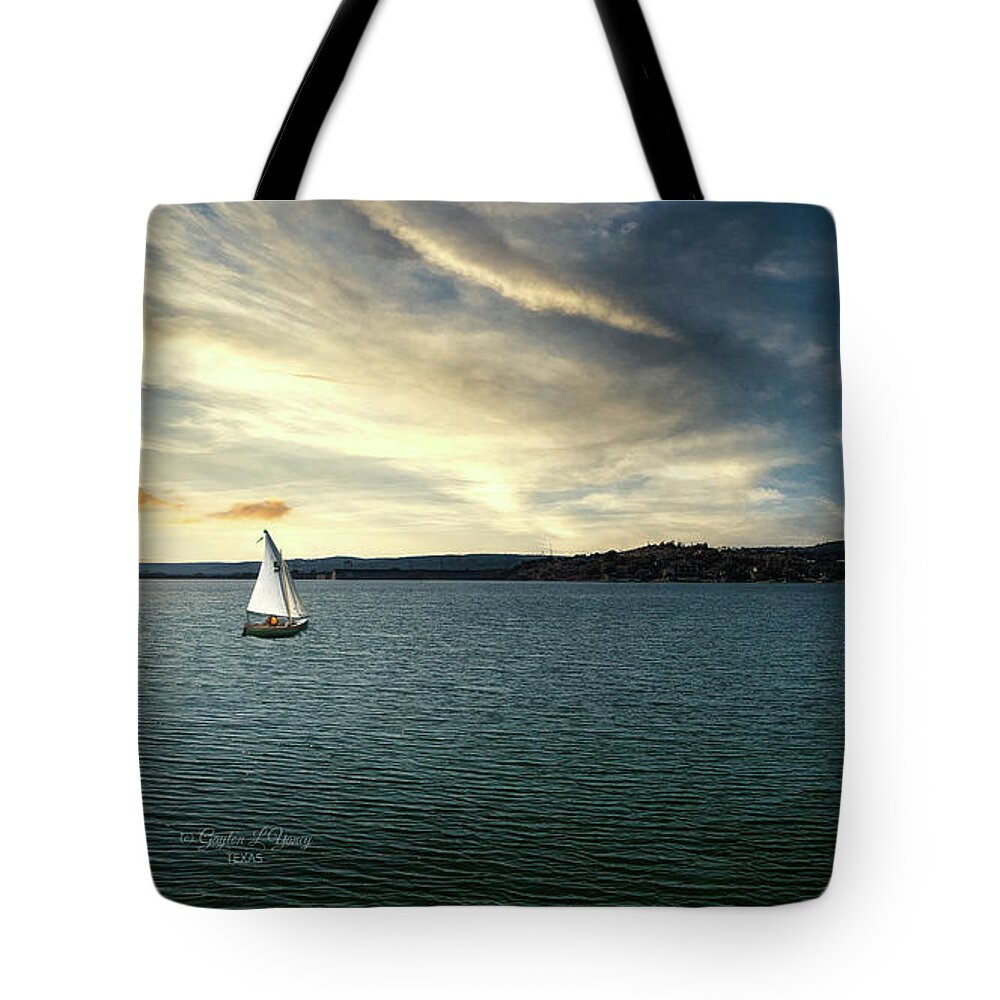 Water Tote Bag featuring the photograph Sailing Away by G Lamar Yancy