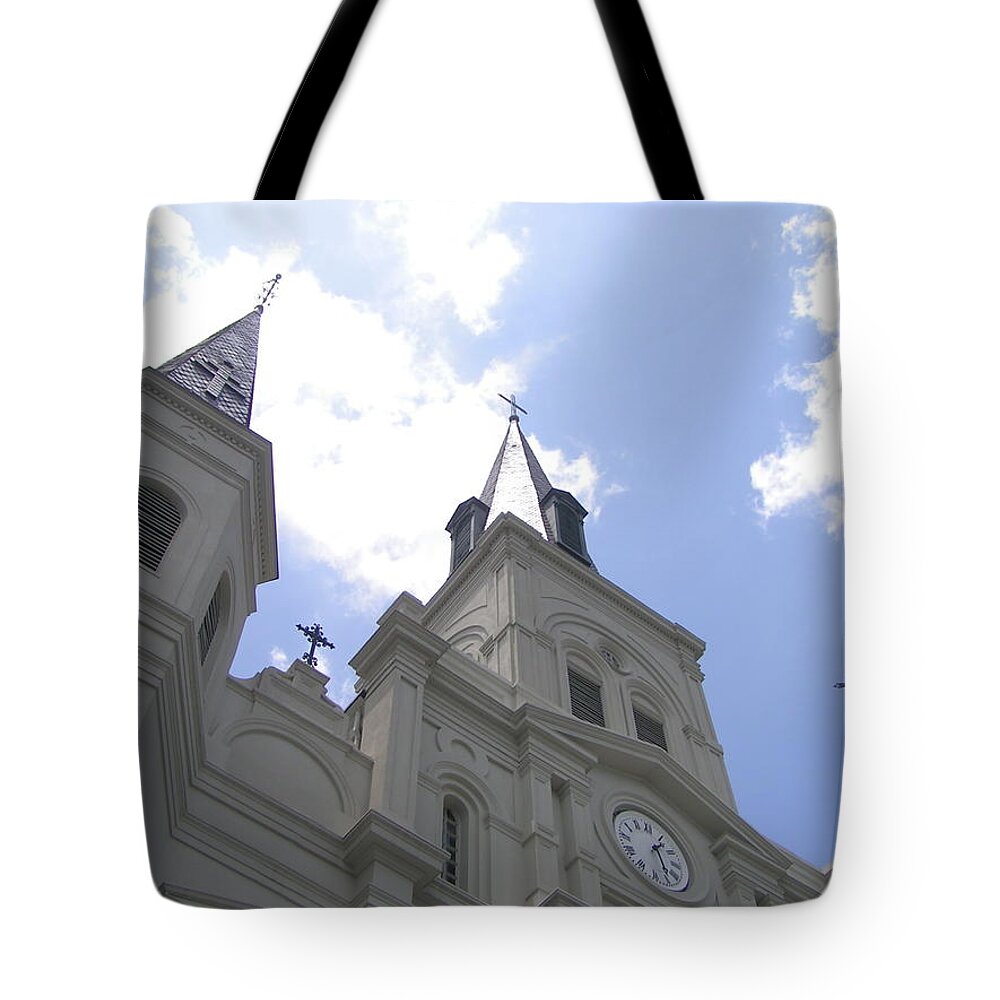 Saint Louis Cathedral Tote Bag featuring the photograph Saint Louis Cathedral by Heather E Harman