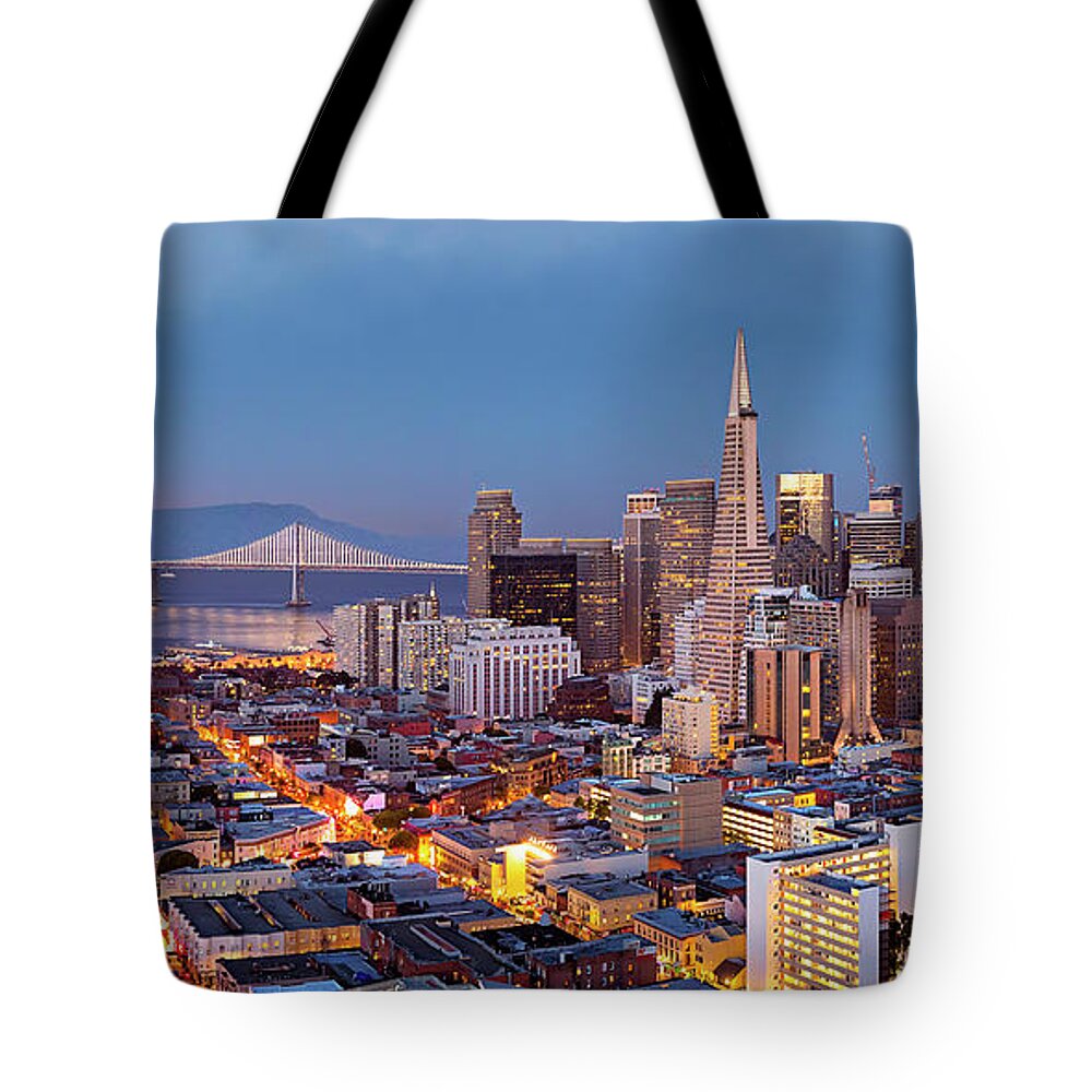 Gary Johnson Tote Bag featuring the photograph San Francisco Skyline 2 by Gary Johnson