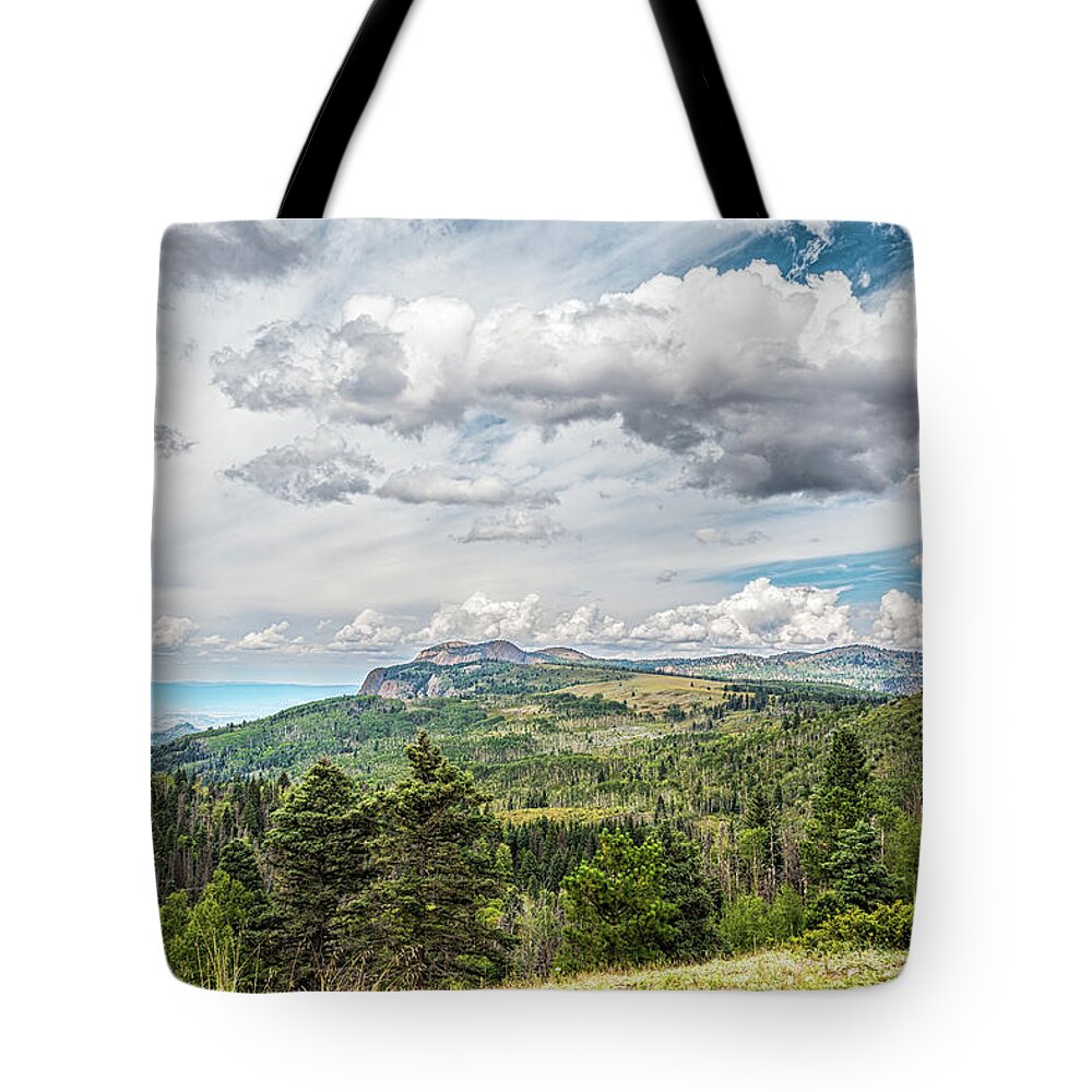 Landscape Tote Bag featuring the photograph San Juan Mountains New Mexico by Debra Martz