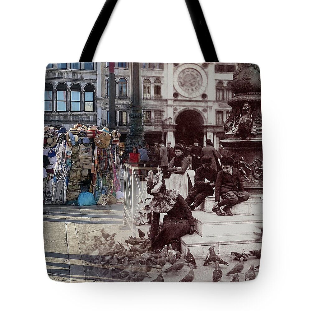 Venice Tote Bag featuring the photograph San Marco Ladies by Eric Nagy