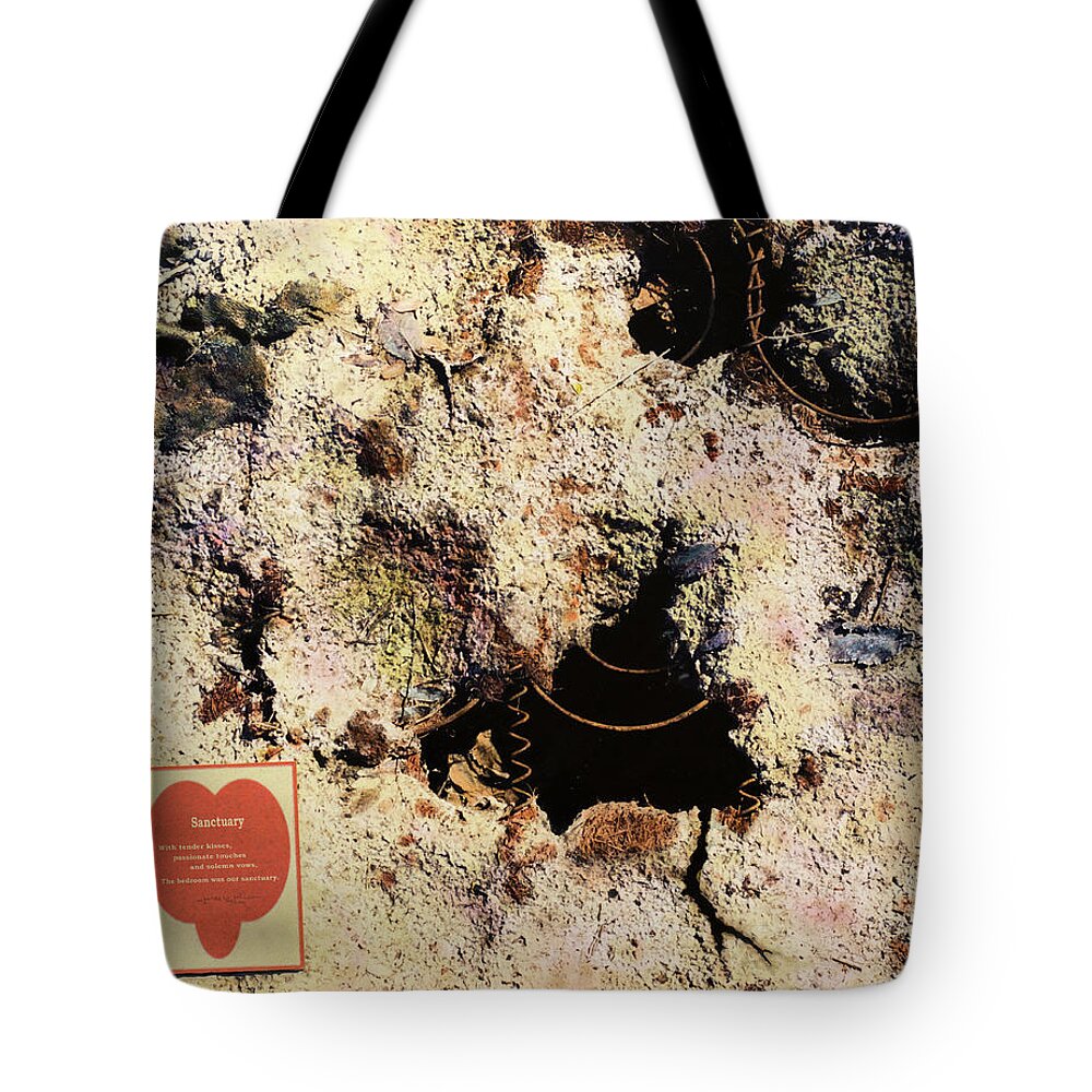 Love Tote Bag featuring the mixed media Sanctuary by James W Johnson