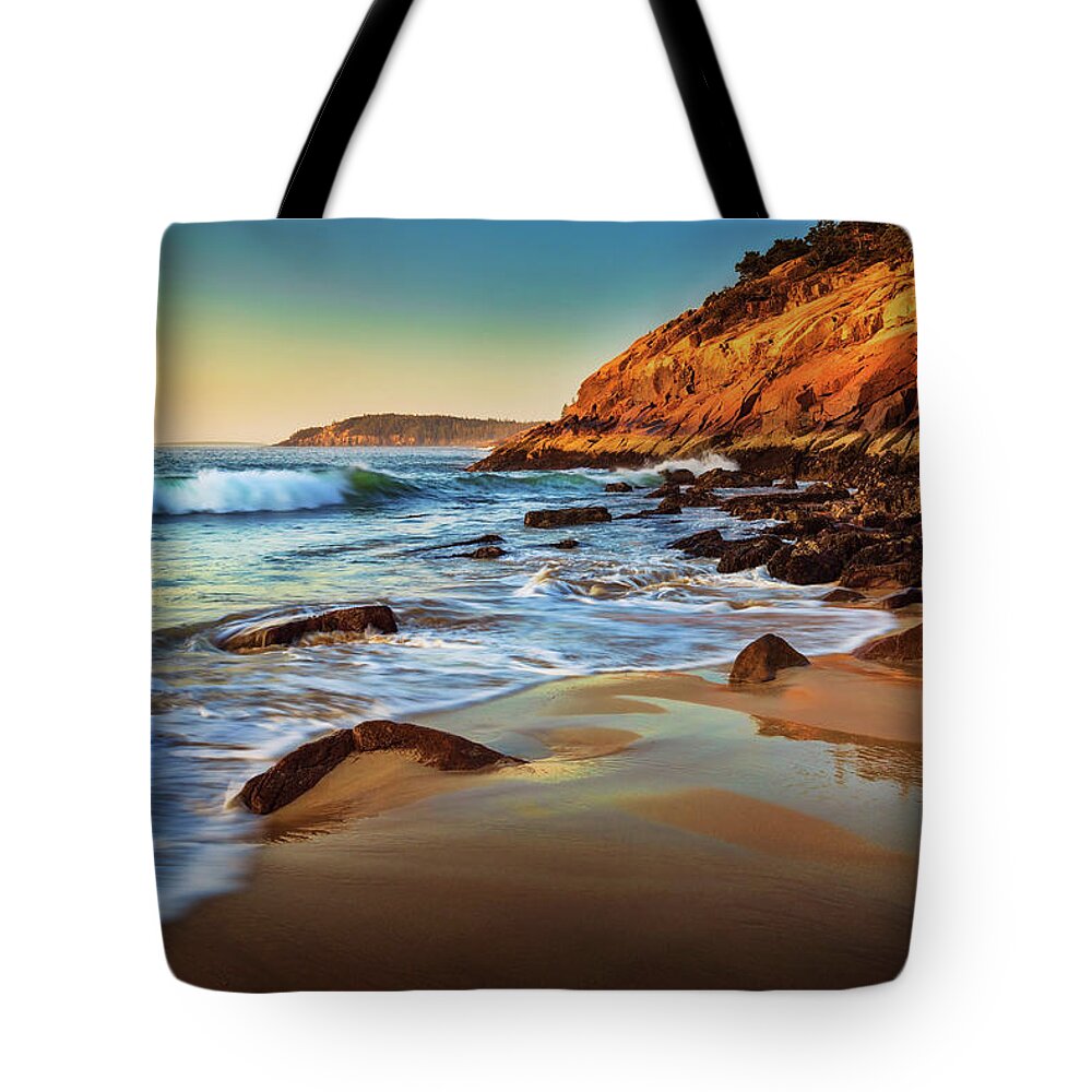 Sand Beach Tote Bag featuring the photograph Sand Beach a2120 by Greg Hartford