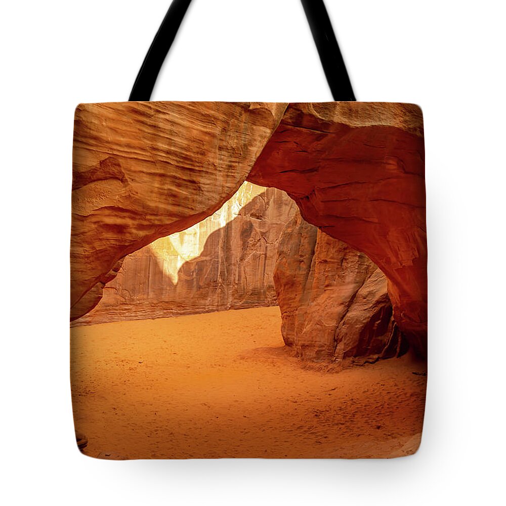 Landscape Tote Bag featuring the photograph Sand Dune Arch by Marc Crumpler