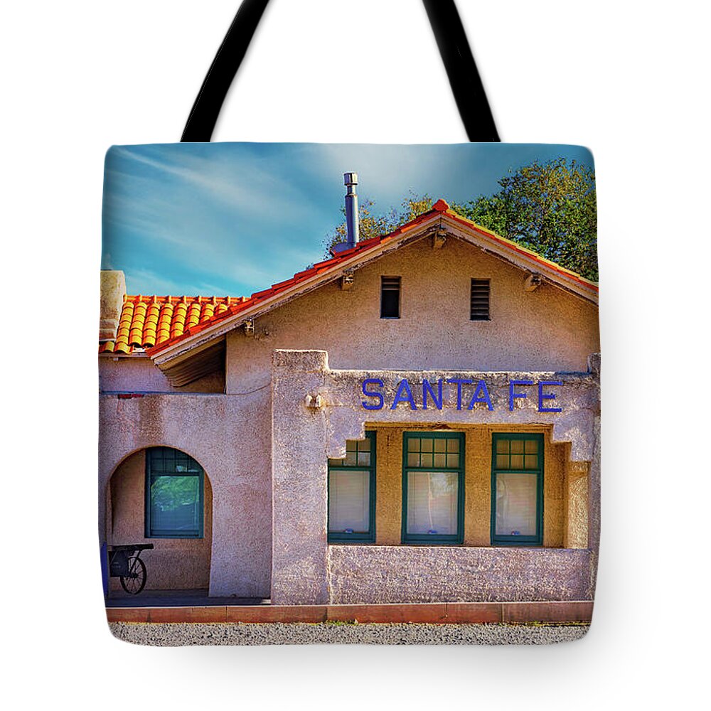 Santa Fe Tote Bag featuring the photograph Santa Fe Station by Stephen Anderson