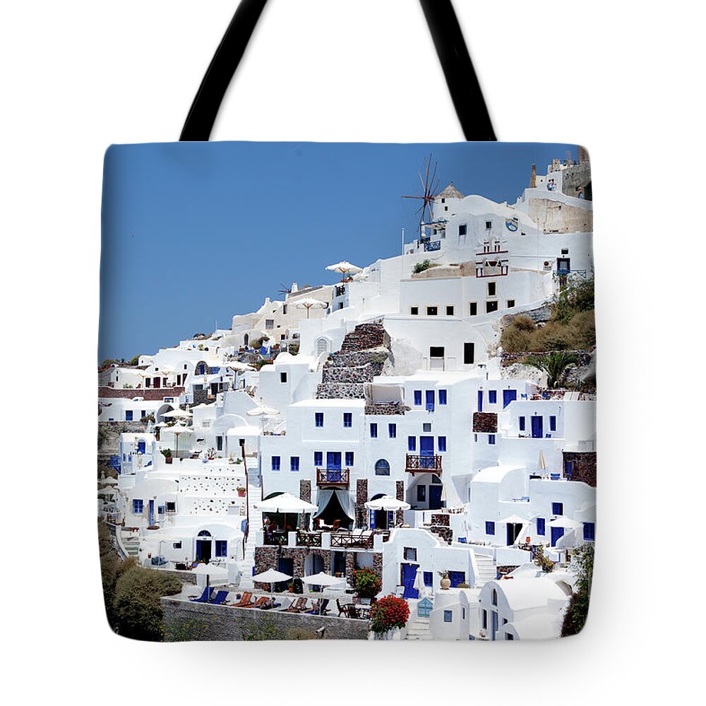 Santorini Tote Bag featuring the photograph Santorini XI by Rich S