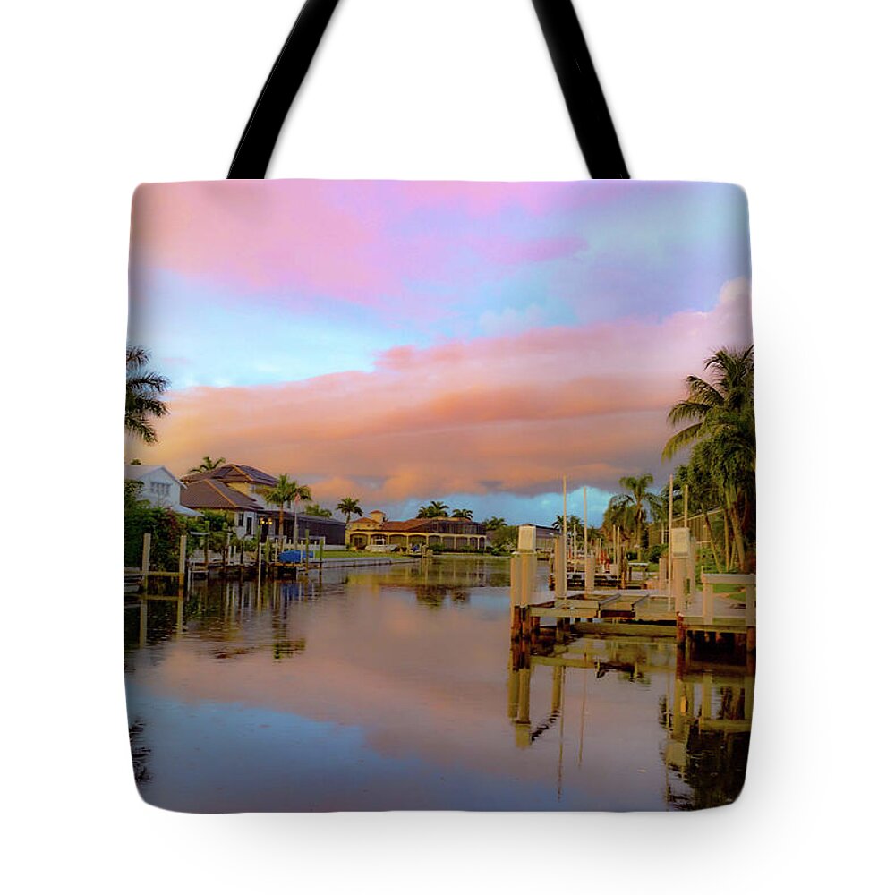 Tropical Tote Bag featuring the photograph Saucer Cloud by Debra Kewley