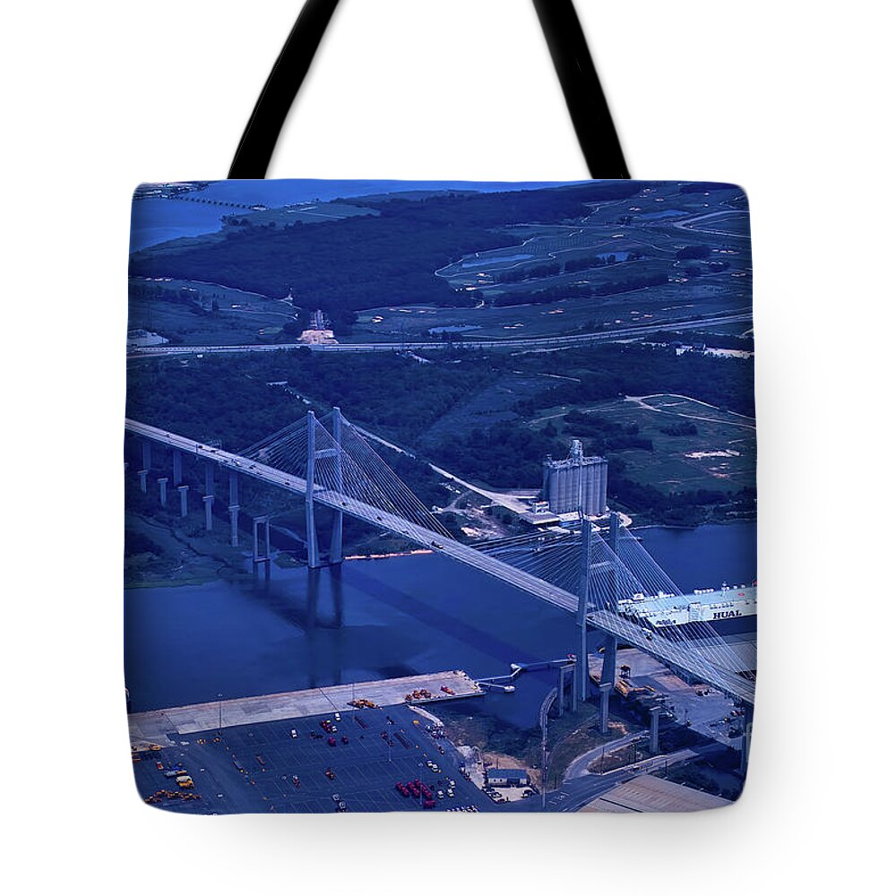 Savannah Tote Bag featuring the photograph Savannah Waterfront to the Golf Course by Theresa Fairchild