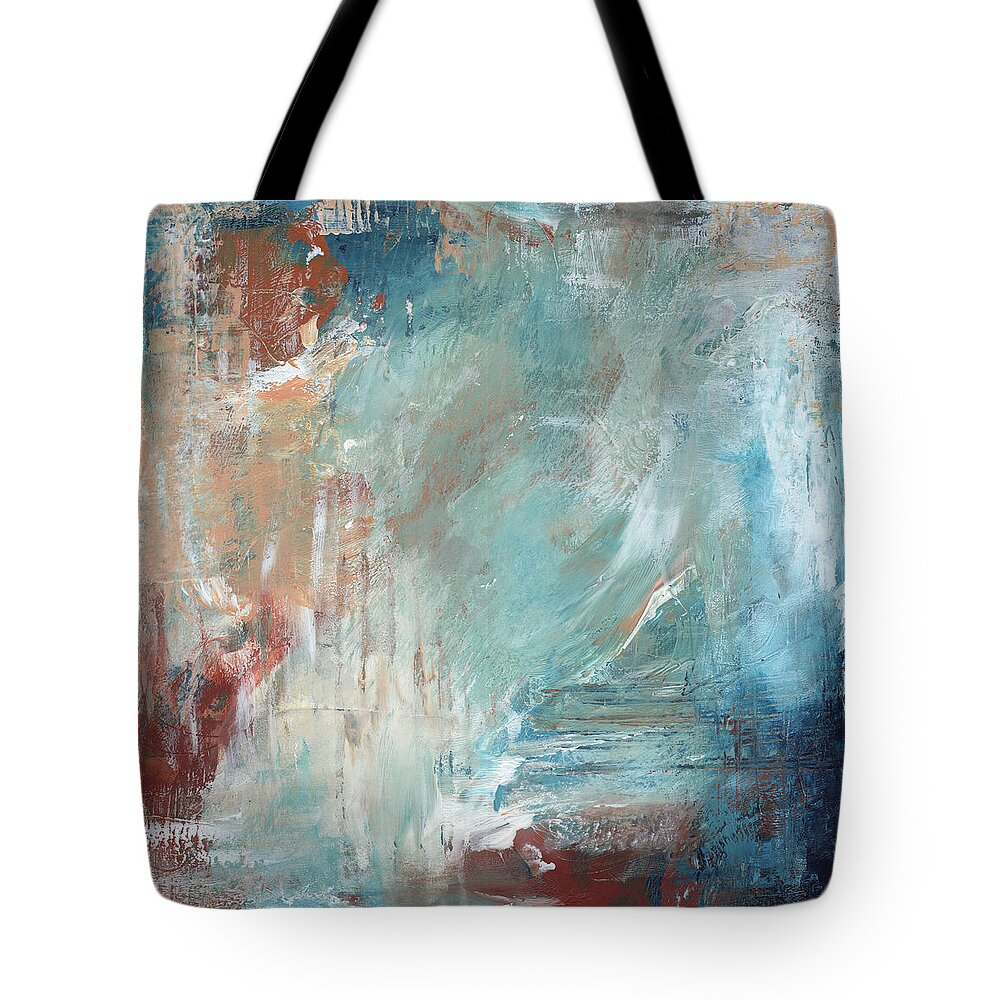 Abstract Tote Bag featuring the painting Savoring Grace by Jai Johnson