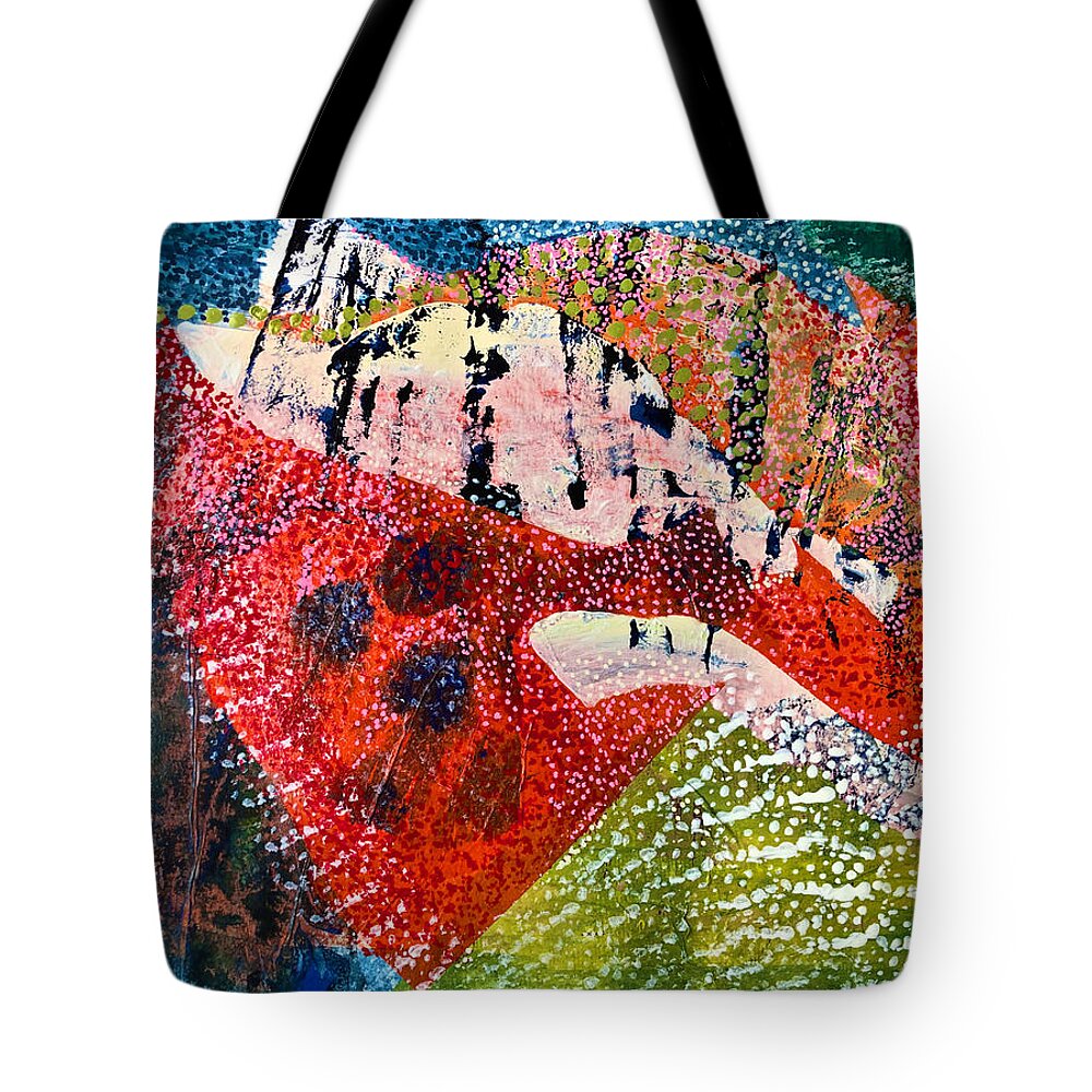  Tote Bag featuring the painting Scars of Abuse by Polly Castor