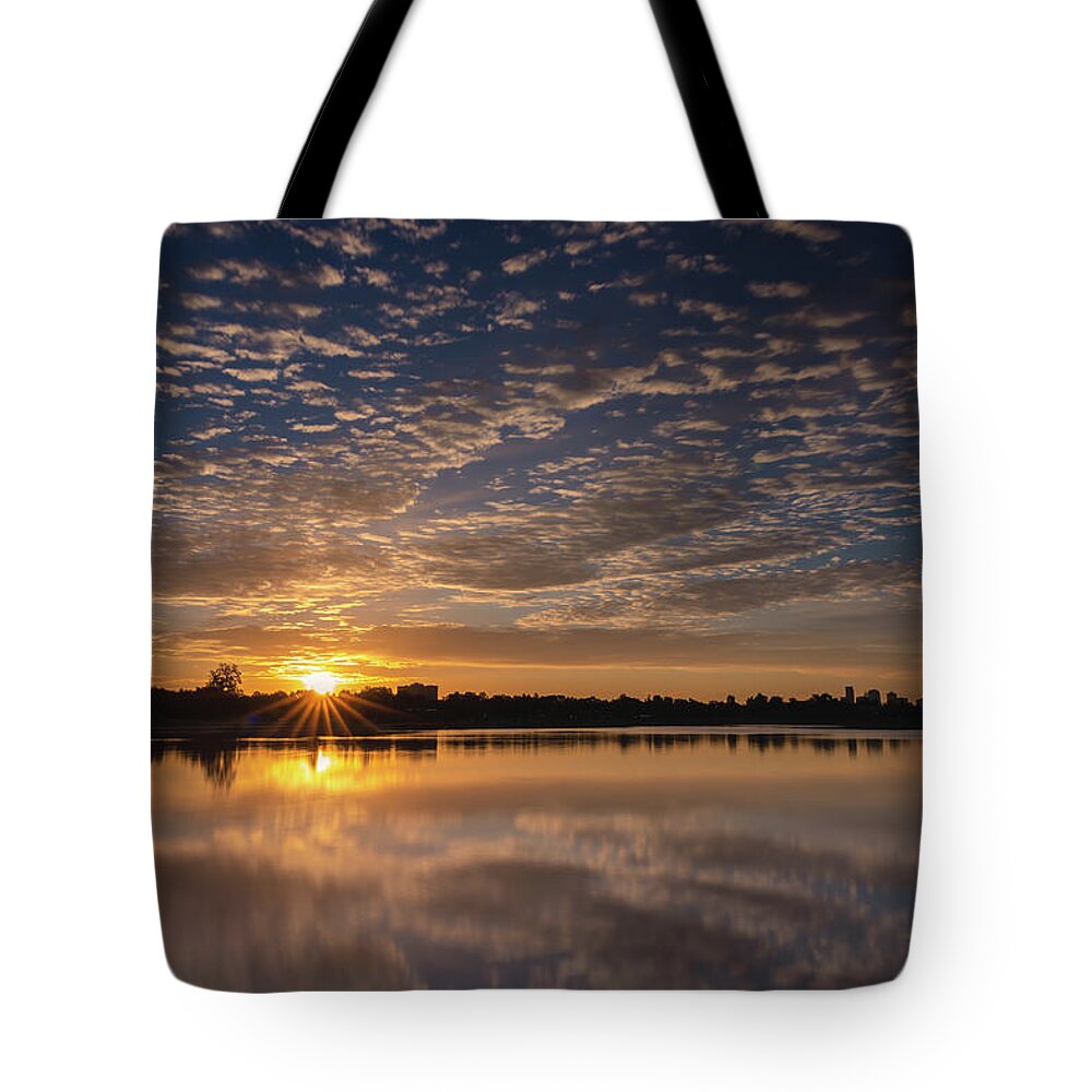 Denver Tote Bag featuring the photograph Scattered Clouds by Kevin Schwalbe