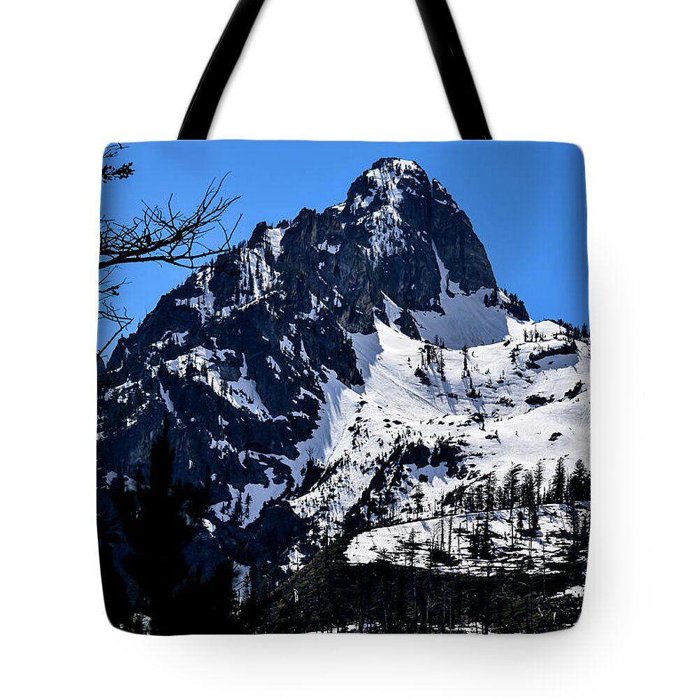 Wyoming Images Tote Bag featuring the photograph Scenic Grand Teton Photography 20180520-174 by Rowan Lyford