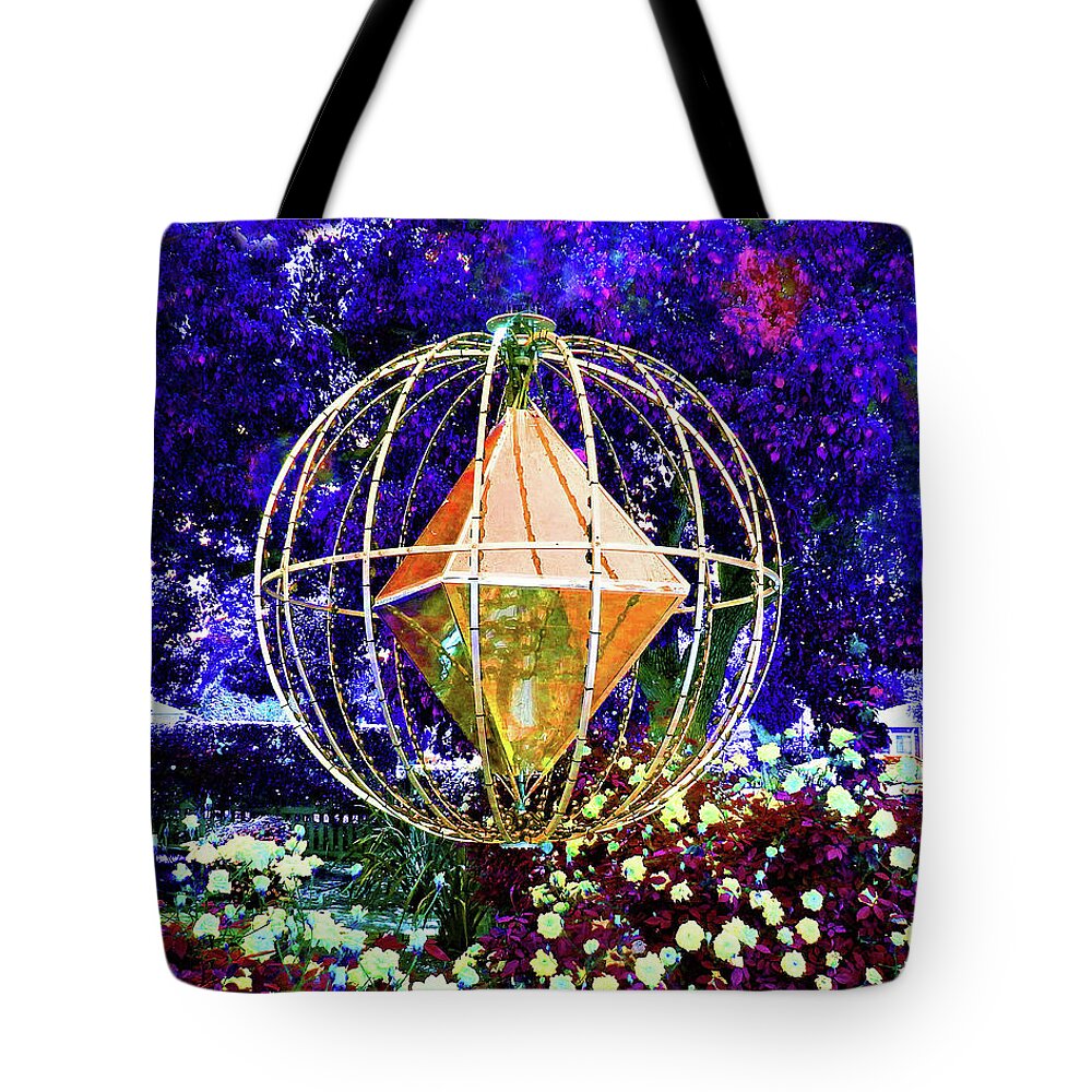 Sci Fi Tote Bag featuring the photograph Sci Fi 3D Floating Light by Andrew Lawrence