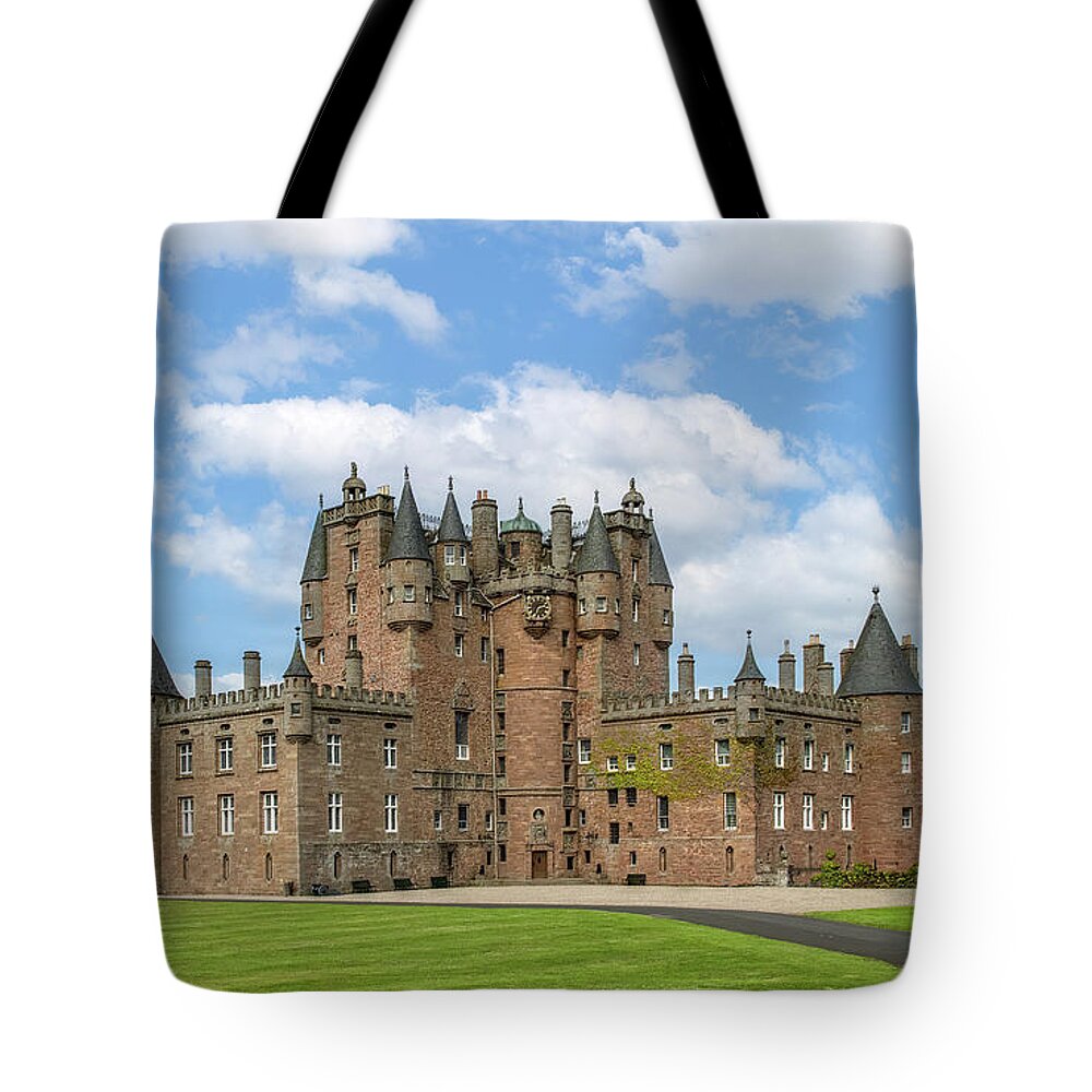  Tote Bag featuring the photograph Scotland's Glamis Castle by Marcy Wielfaert