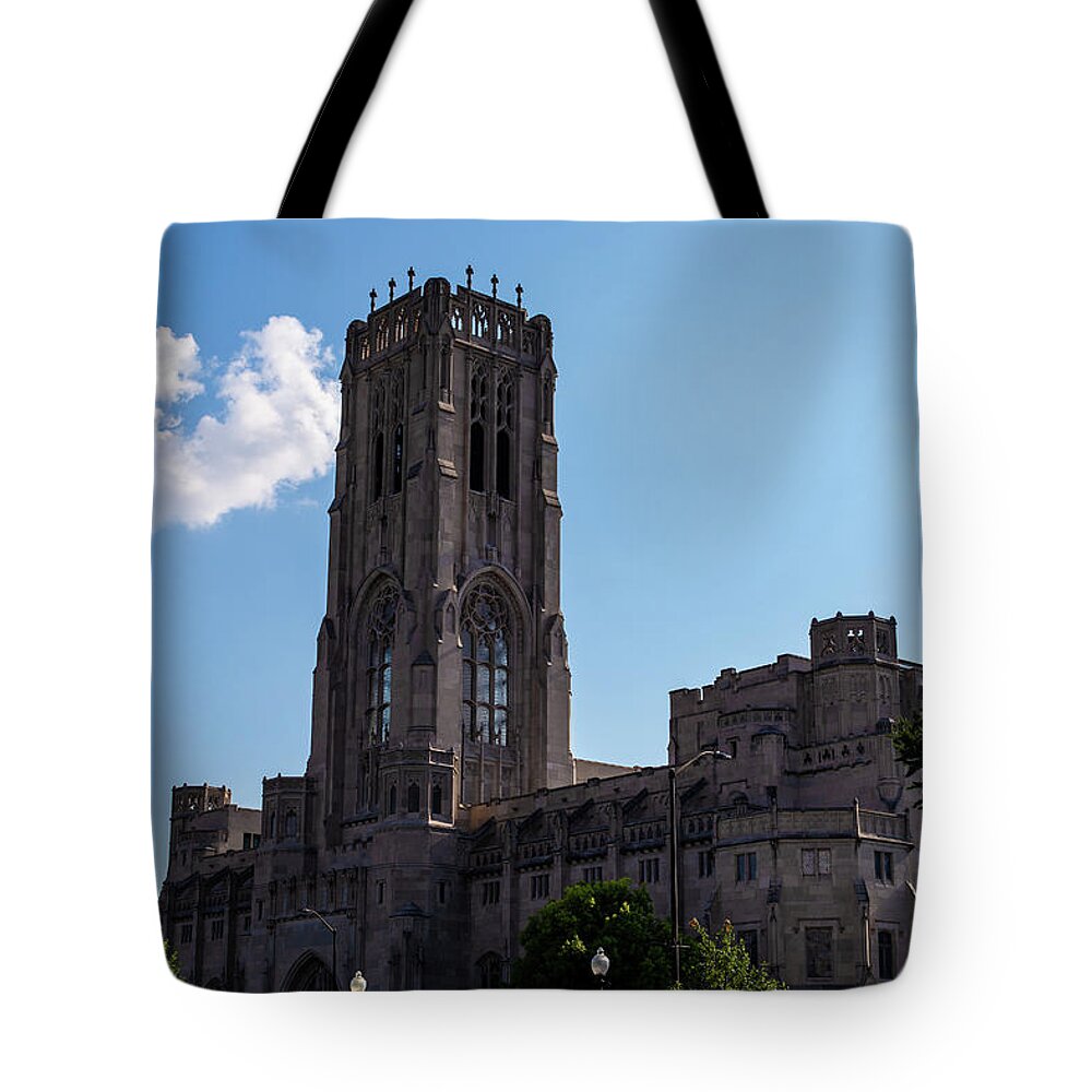 Indianpolis Tote Bag featuring the photograph Scottish Rite Cathedral by Eldon McGraw