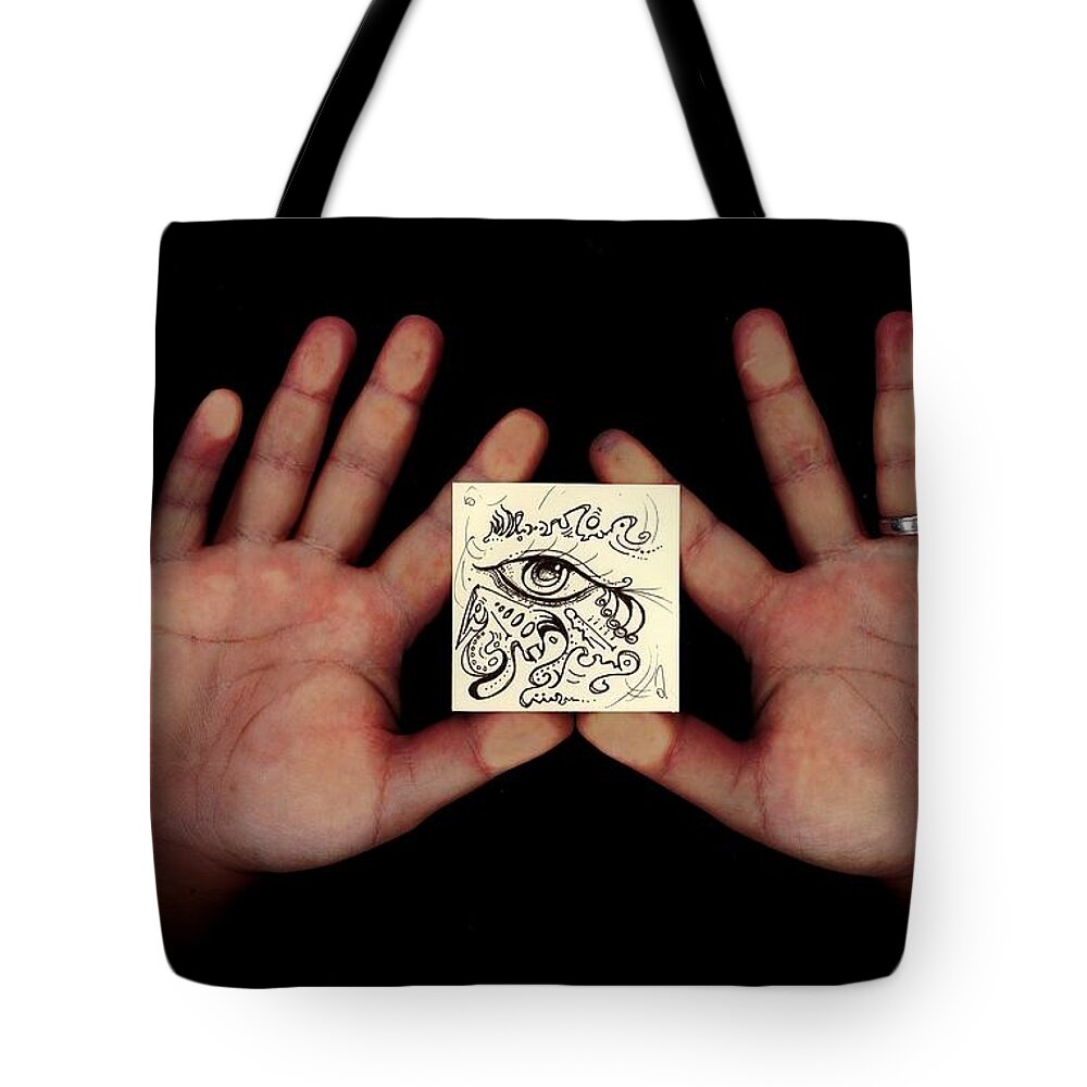Post It Notes Scribbles- Tote Bag featuring the digital art Scribble #2 by Gustavo Ramirez