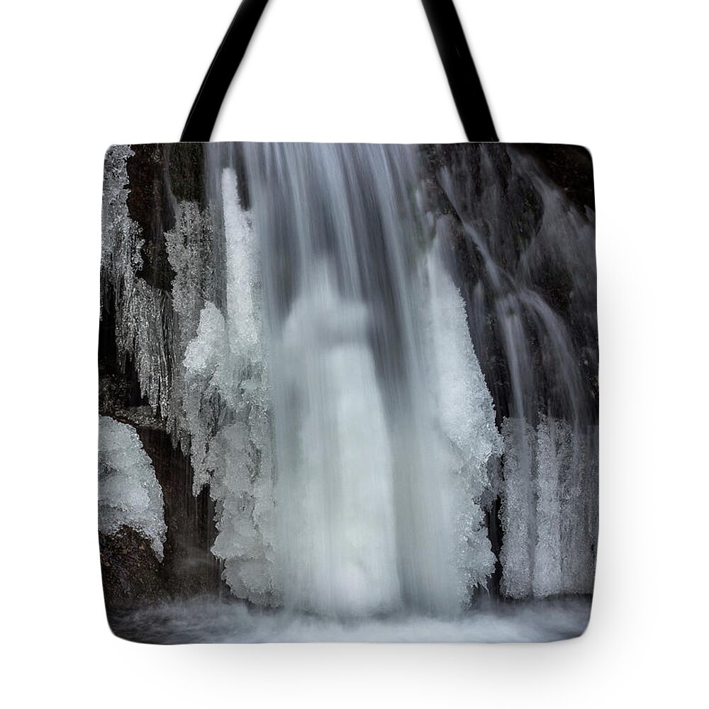 Cold Tote Bag featuring the photograph Secret crystal cave by Olivier Parent