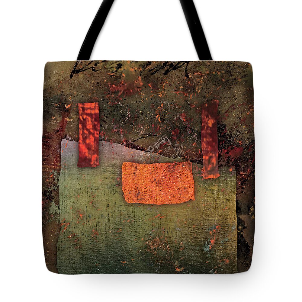 Digital Collage Tote Bag featuring the digital art Secrets 2 by Judi Lynn