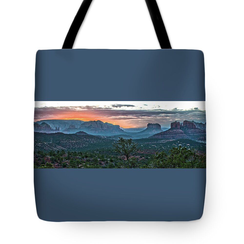 Sedona Tote Bag featuring the photograph Sedona Sunrise by Al Judge