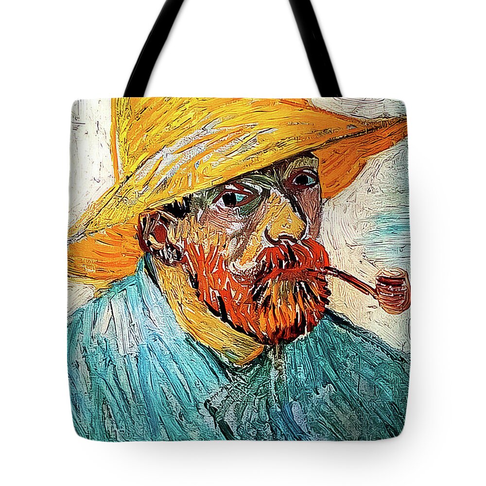 Self Portrait Tote Bag featuring the painting Self Portrait II by Vincent Van Gogh by Vincent Van Gogh