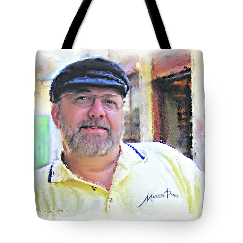 Artist Tote Bag featuring the painting Self-Portrait by Joel Smith