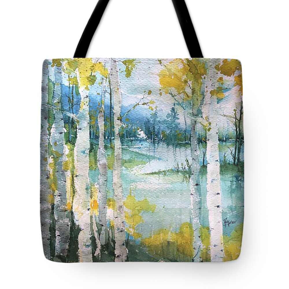 September Tote Bag featuring the painting September Joy by Robin Miller-Bookhout